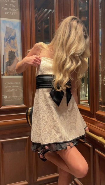Vintage Light Champagne Strapless Short Homecoming Dress Mini Party Dress HZ1023
